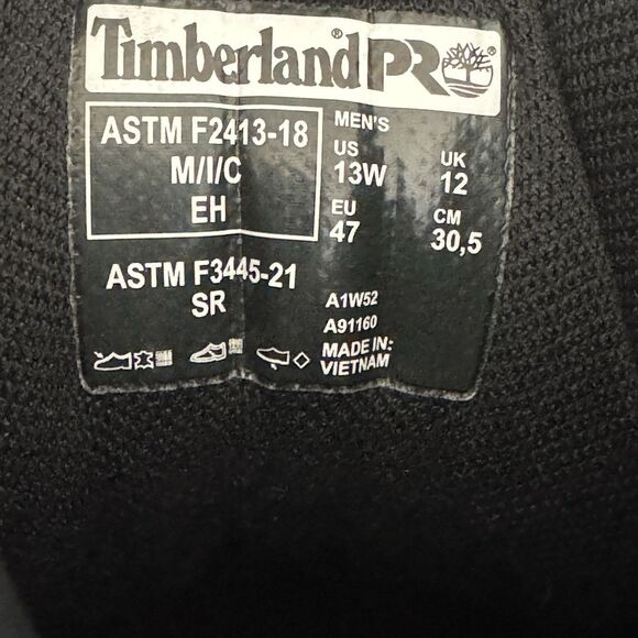 Timberland Pro Direct Attach 6” Steel Toe Waterproof Black Boot Men’s 13W New main image 10